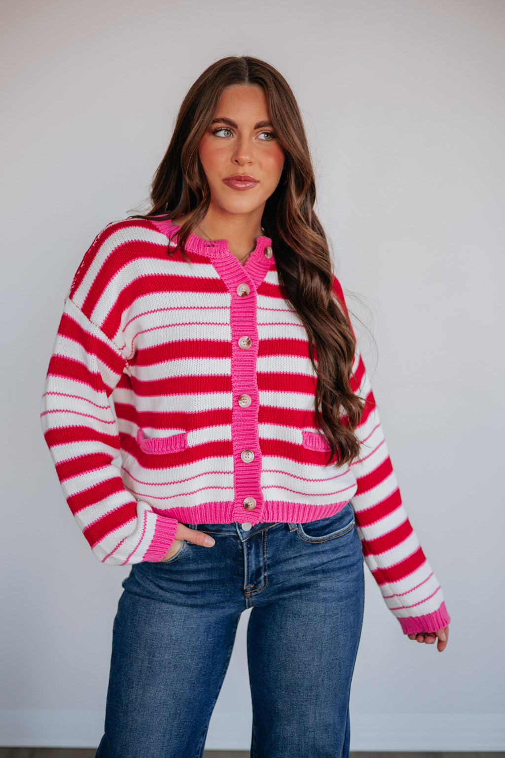 Kadence Striped Cardigan