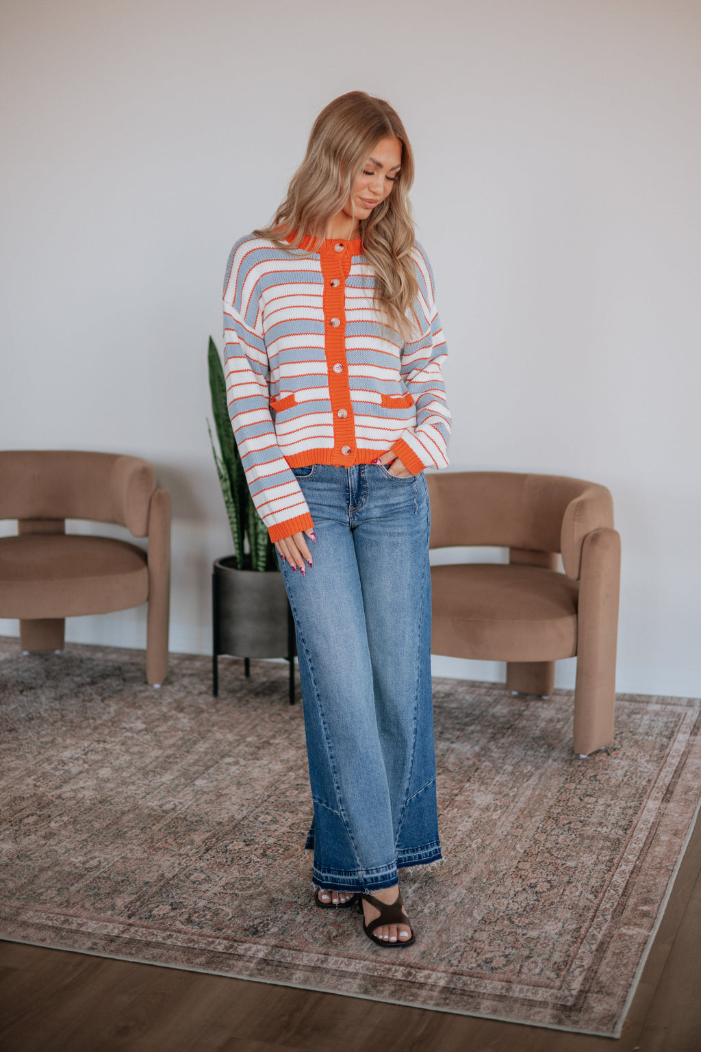 Kadence Striped Cardigan