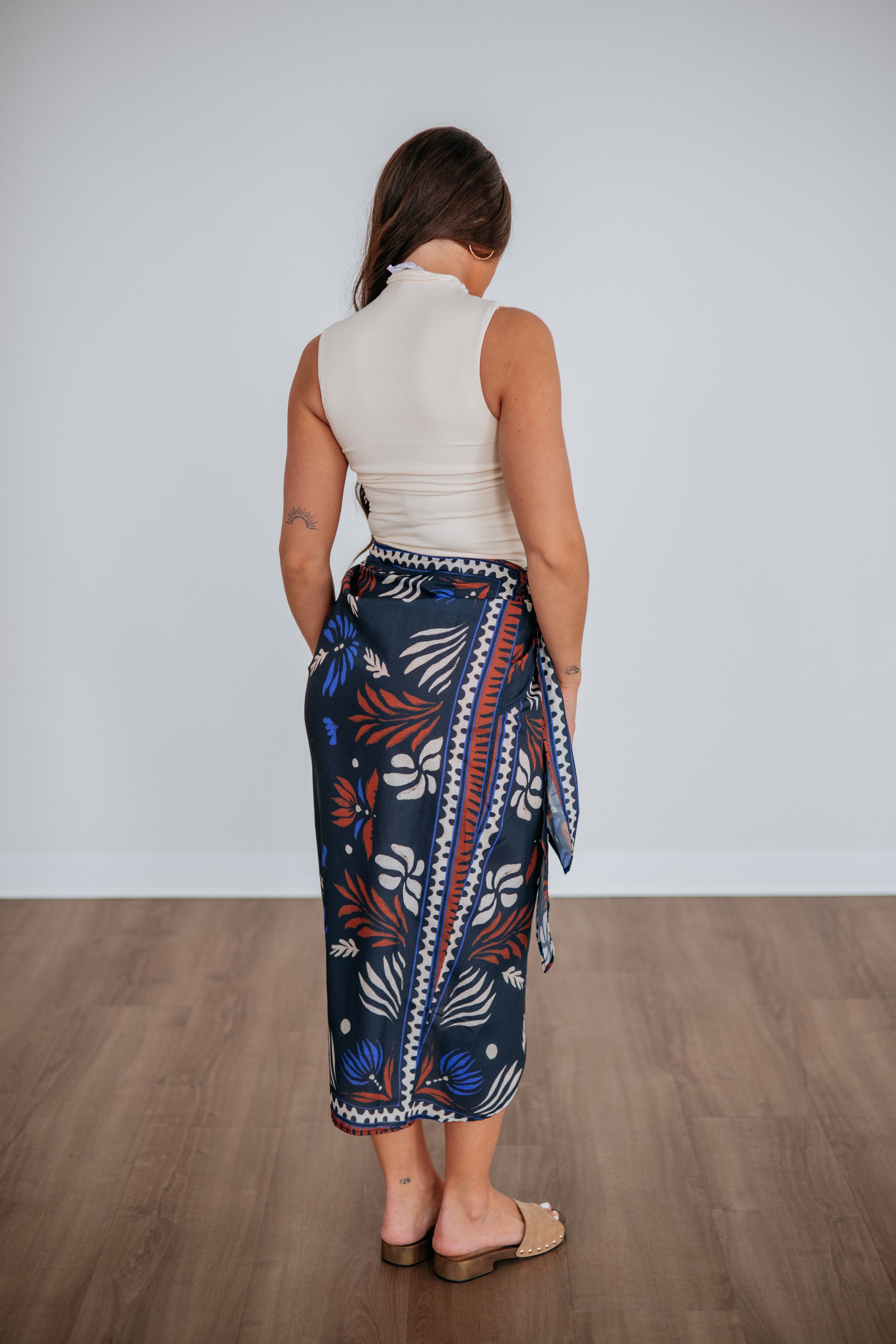 Botanical Breeze Wrap Skirt