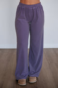 Cayla Striped Pants - Lavender Mix