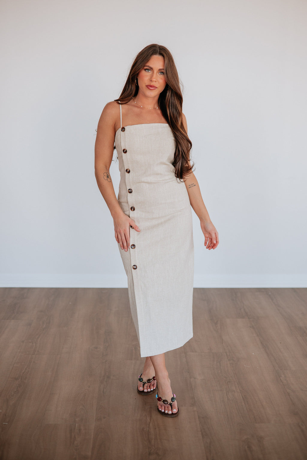 Clarinda Linen Dress