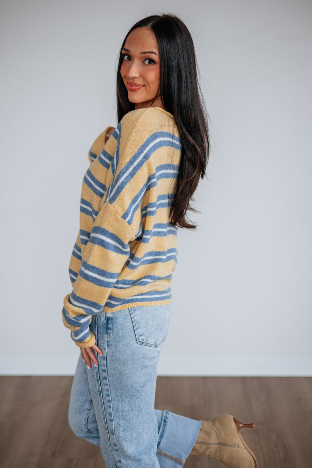Teddy Striped Cardigan