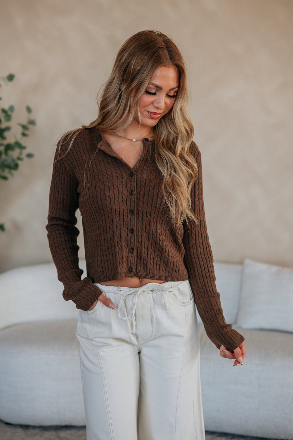 Melody Cable Knit Cardigan