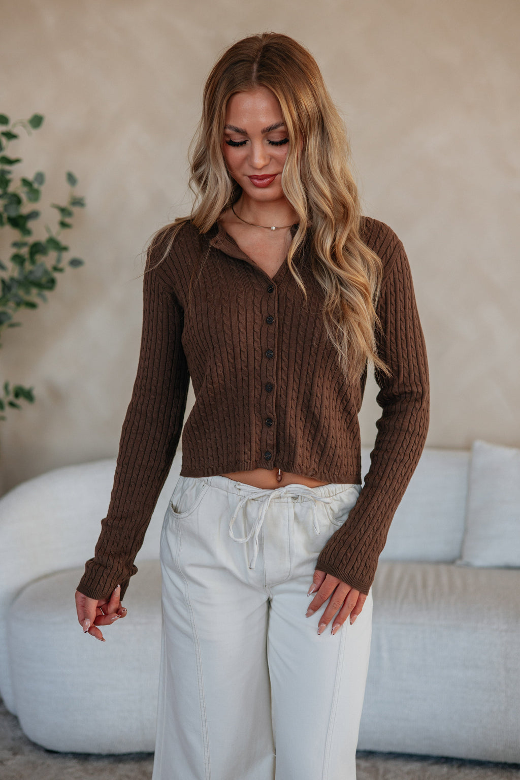 Melody Cable Knit Cardigan