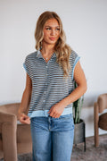 Amelia Striped Cardigan Top