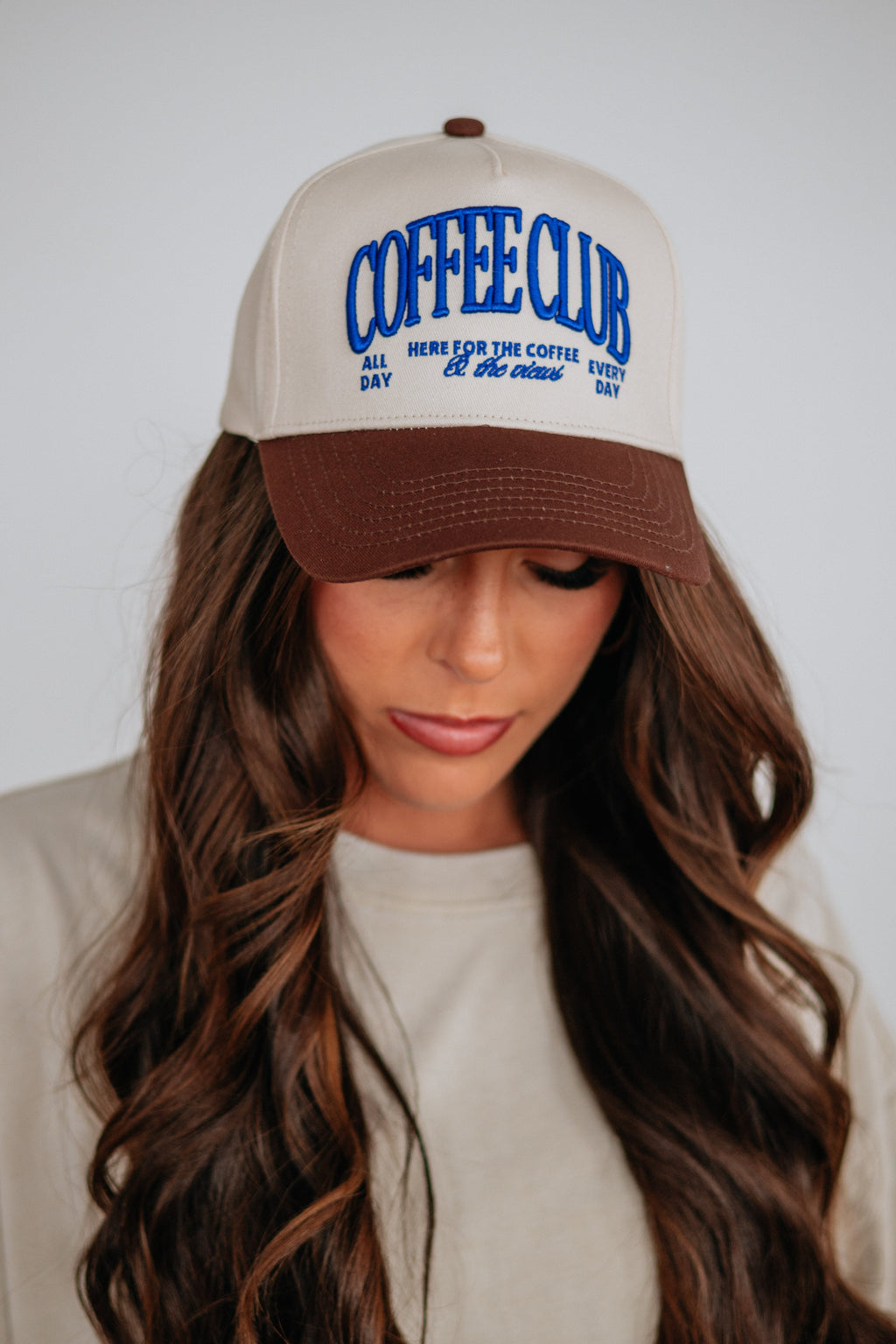 Here For The Coffee Trucker Hat