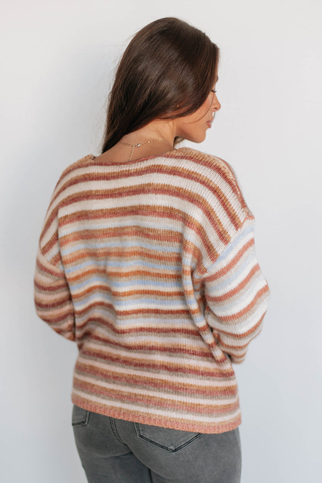 Hilarie Striped Sweater
