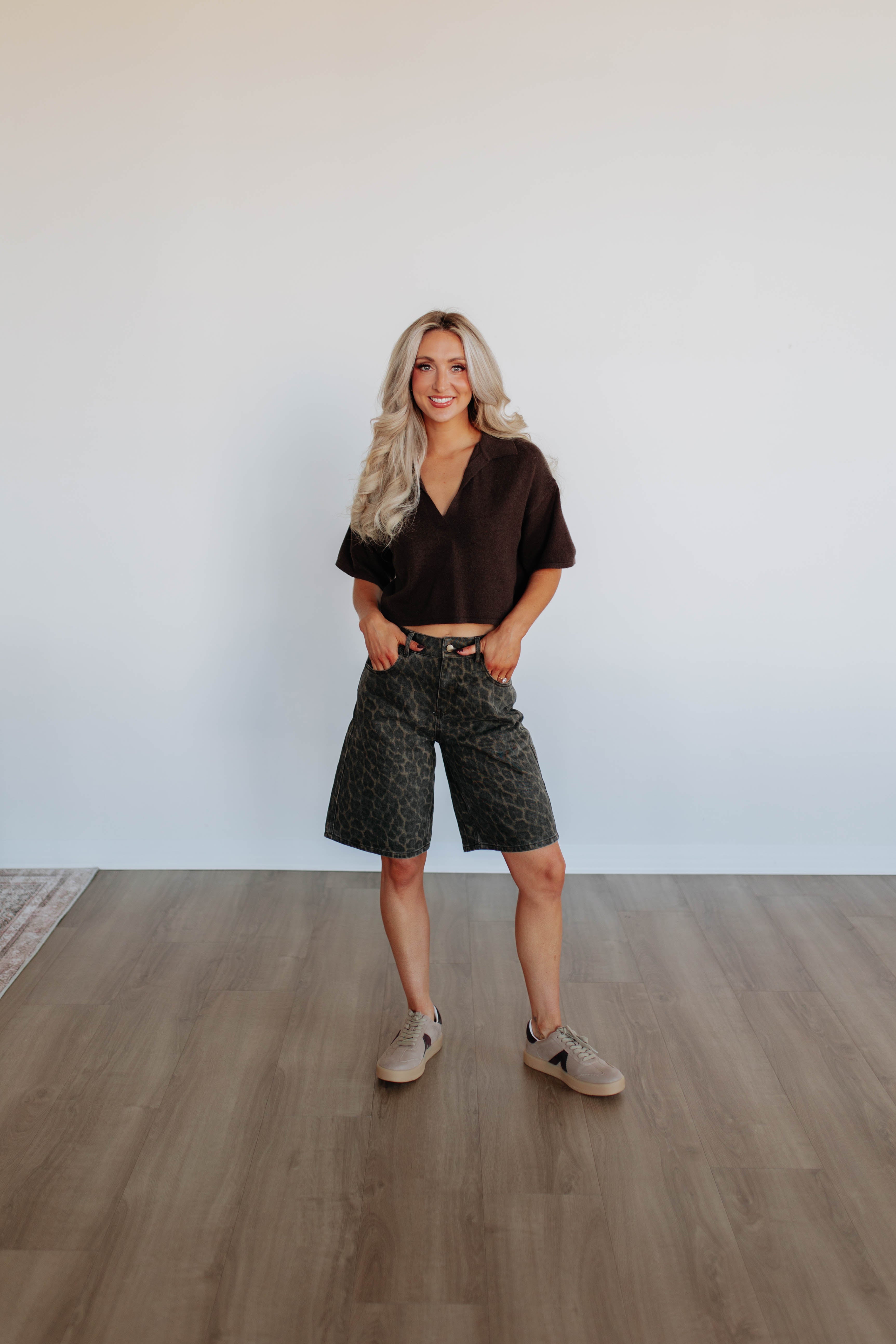 Blaise Leopard Shorts
