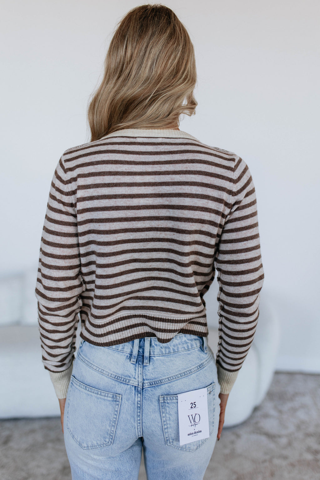 Macie Striped Cardigan