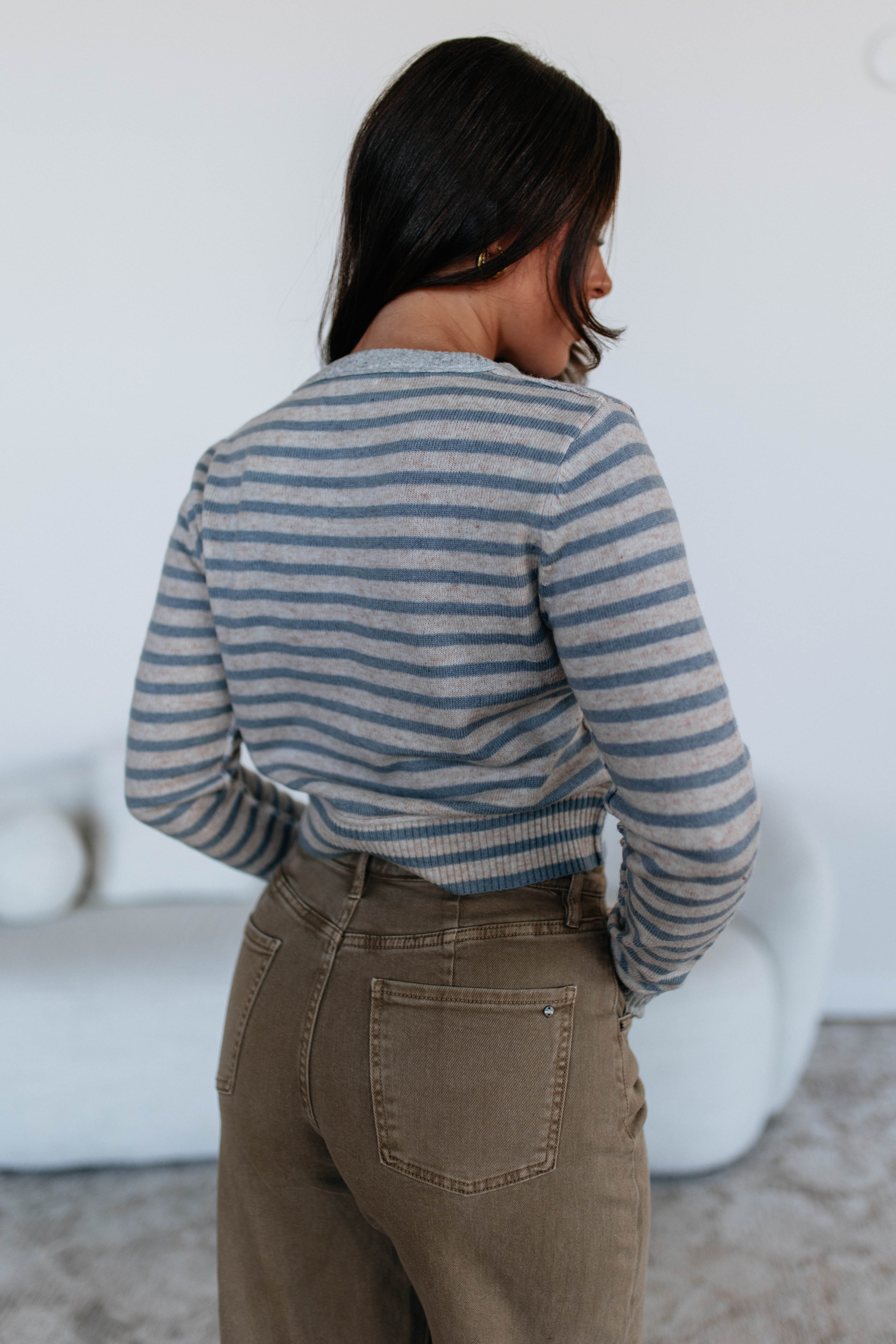 Macie Striped Cardigan