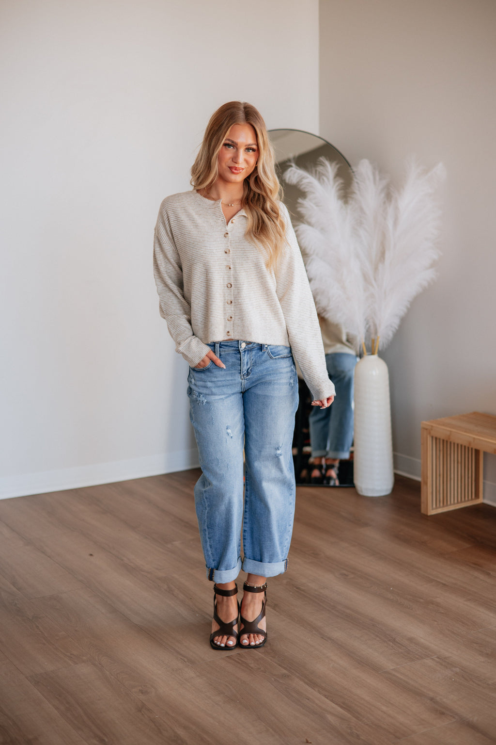 Julia Striped Cardigan