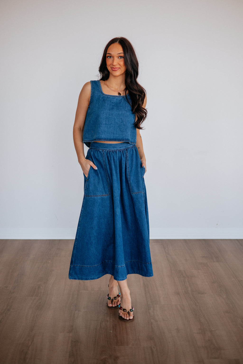 Lynetta Denim Skirt