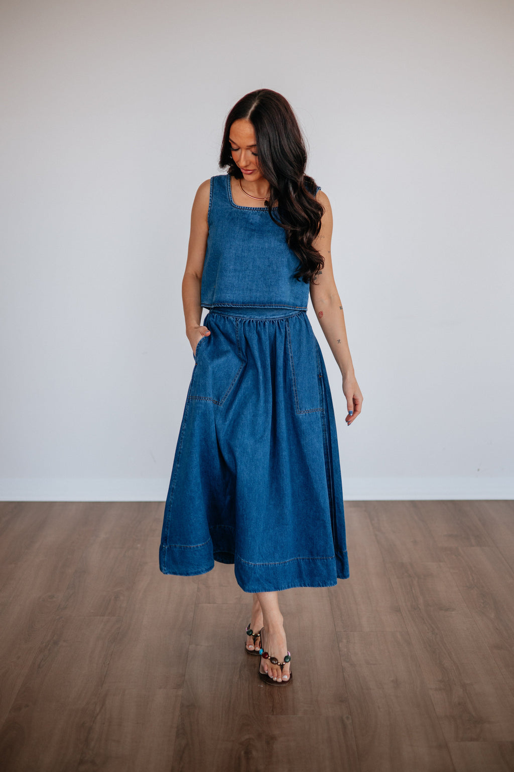 Lynetta Denim Skirt