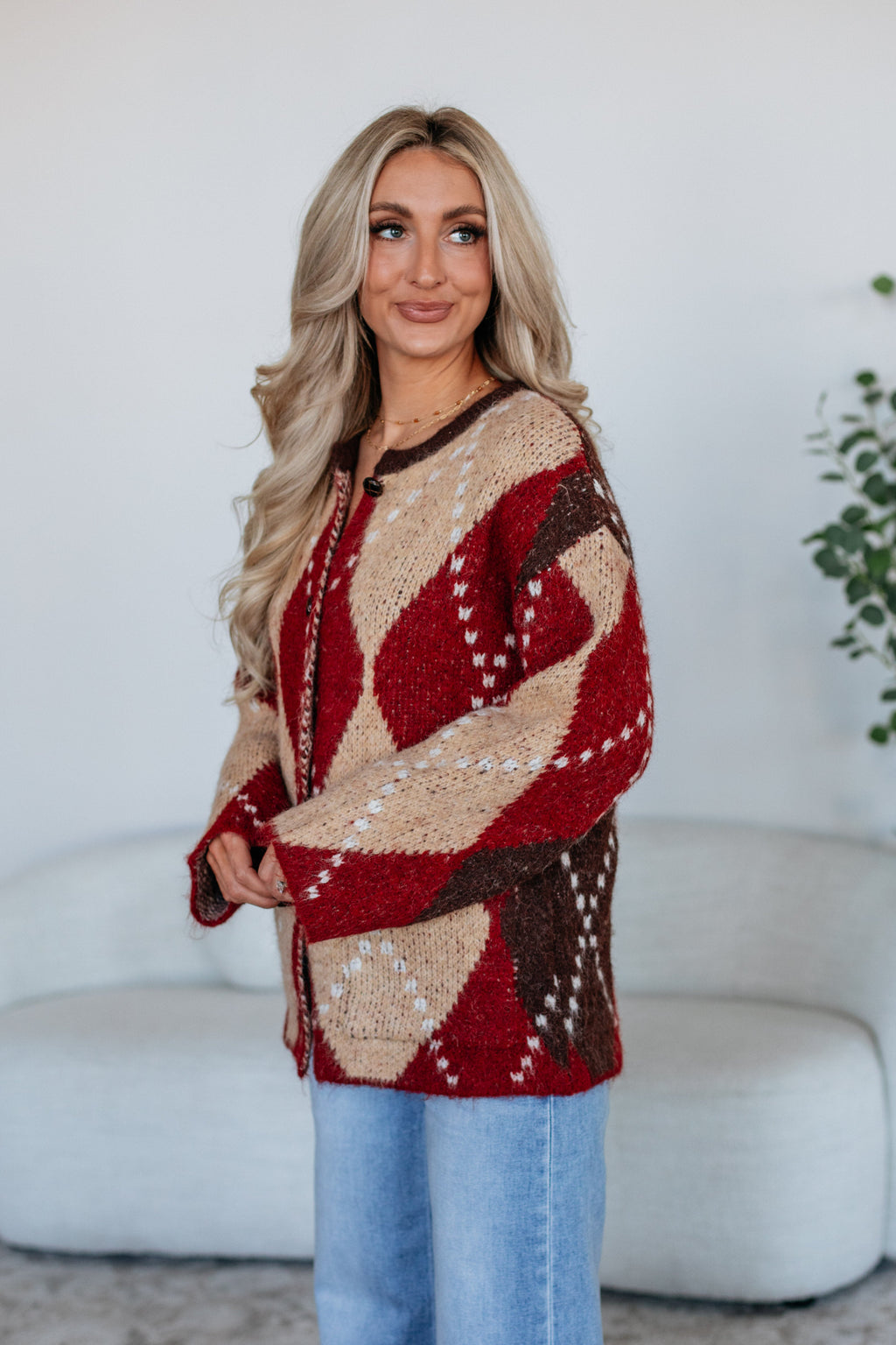 Cornell Argyle Cardigan