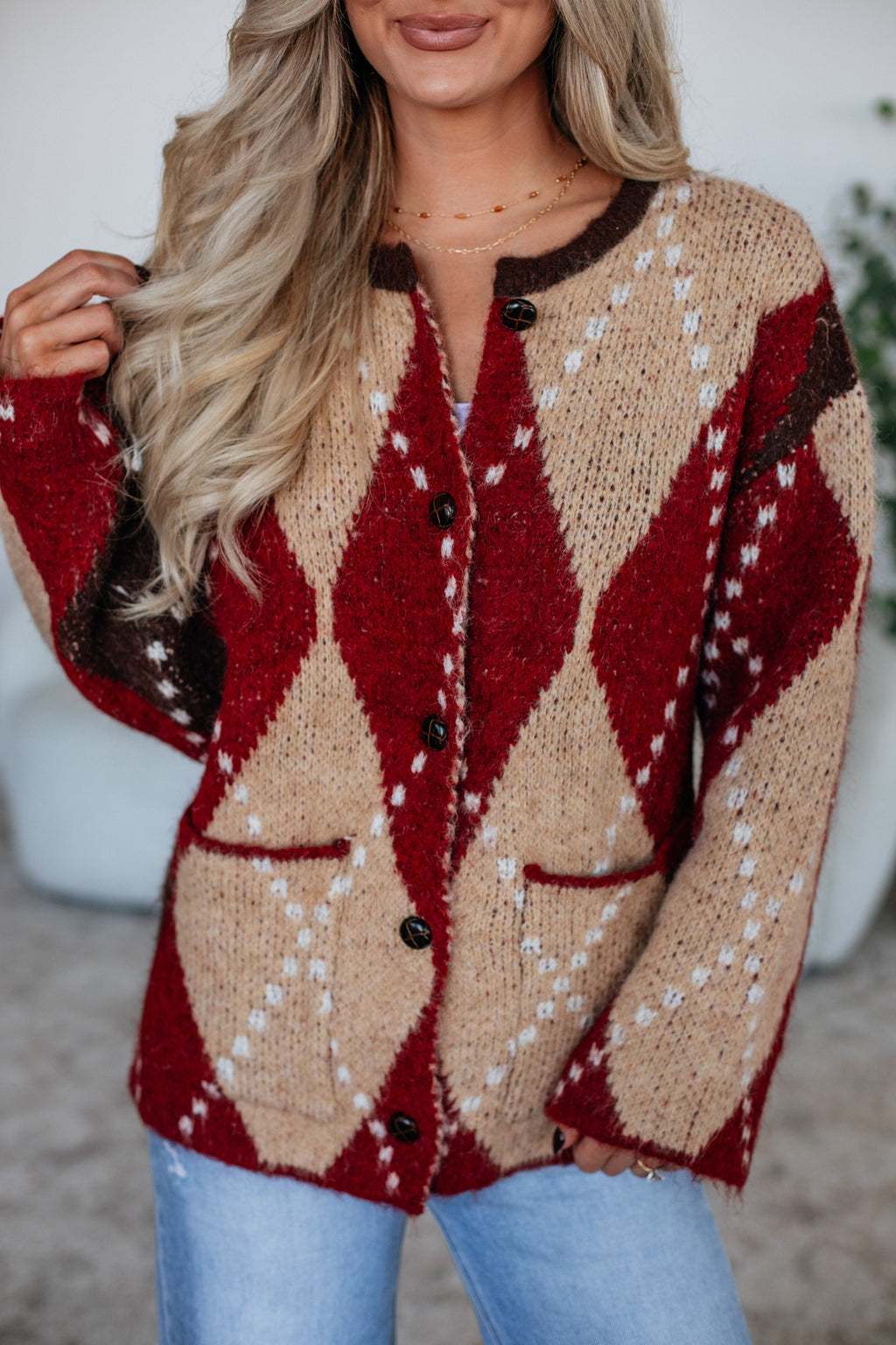 Cornell Argyle Cardigan