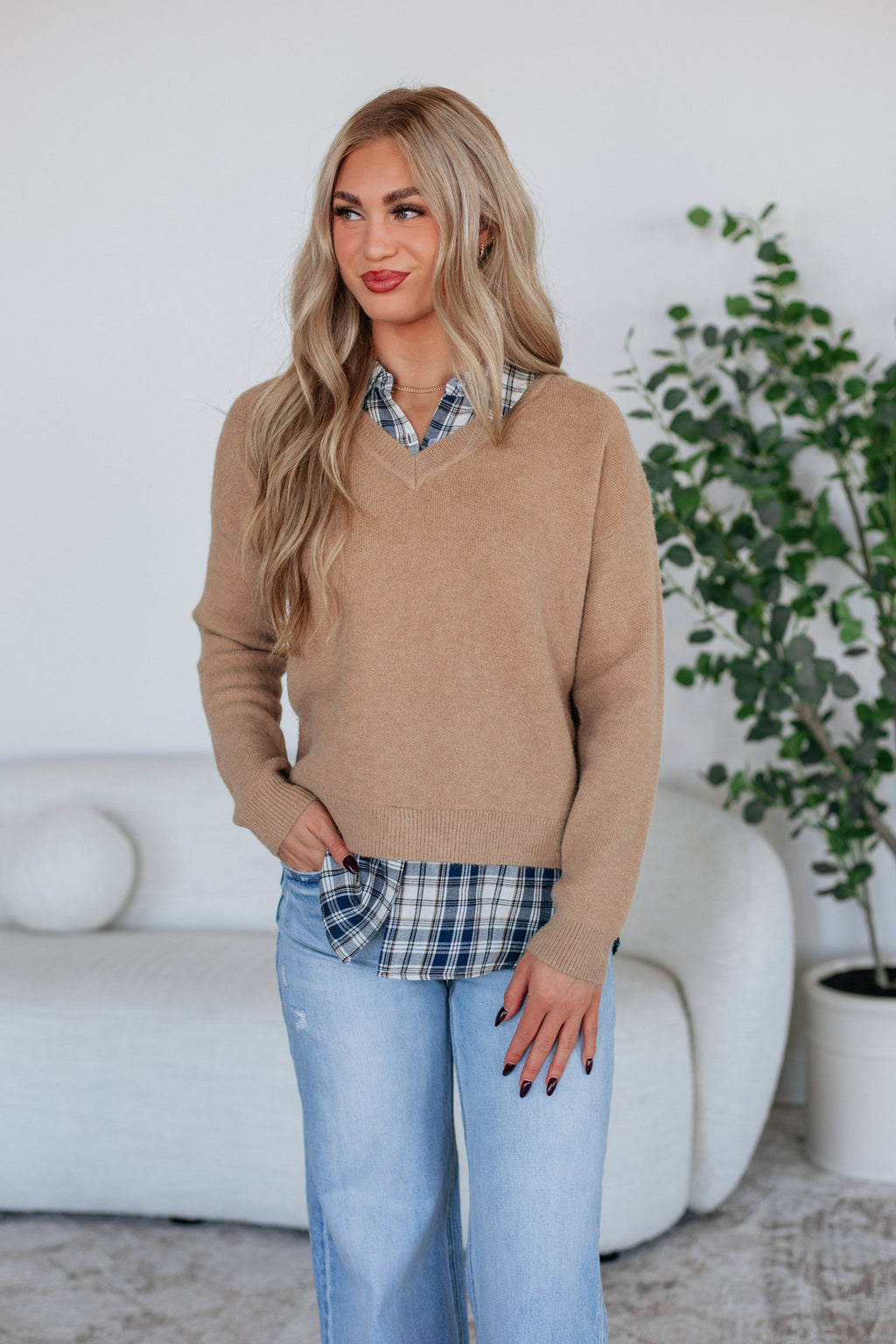 Deanna Contrast Sweater