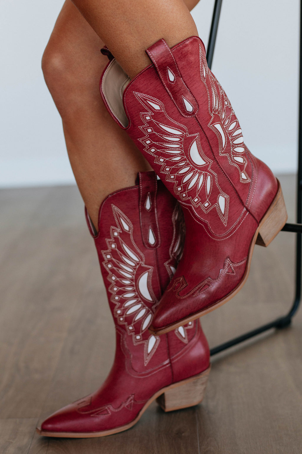 Someone Else's Problem Cowgirl Boots - Ruby