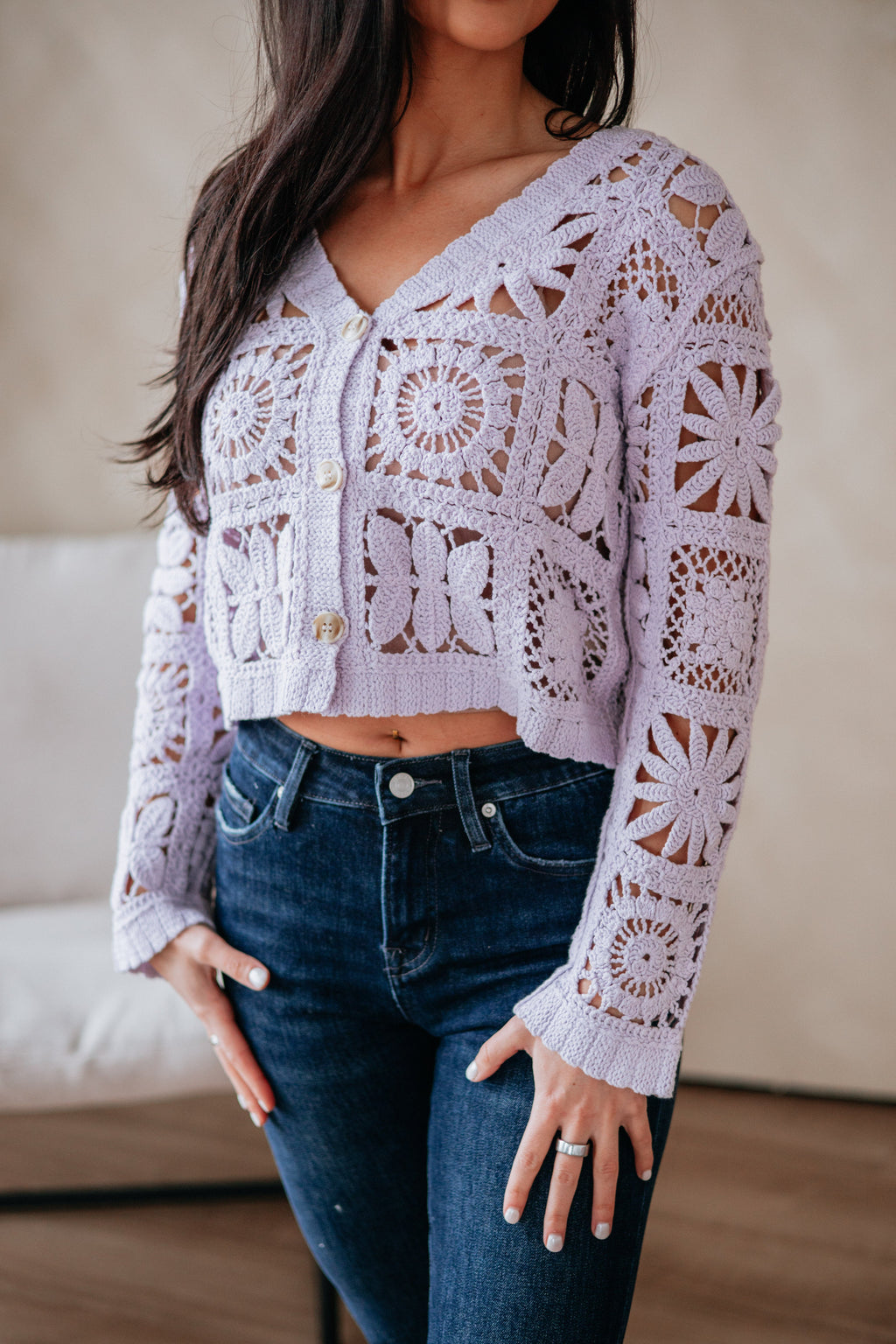 Ivana Crochet Cardigan