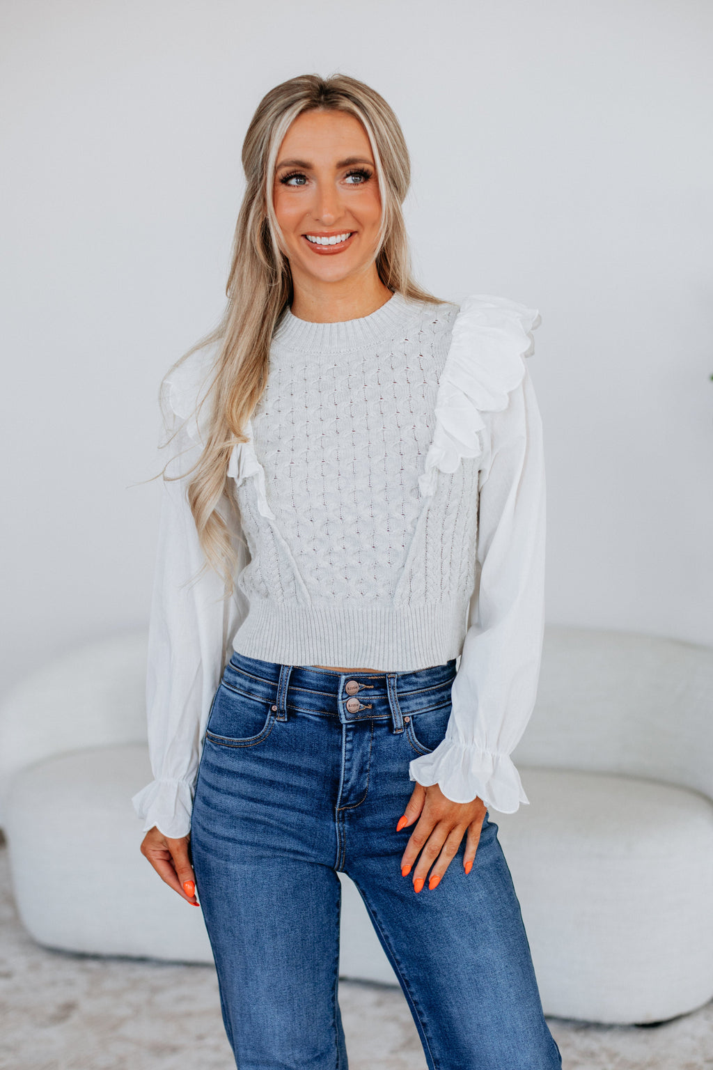 Alissa Contrast Top
