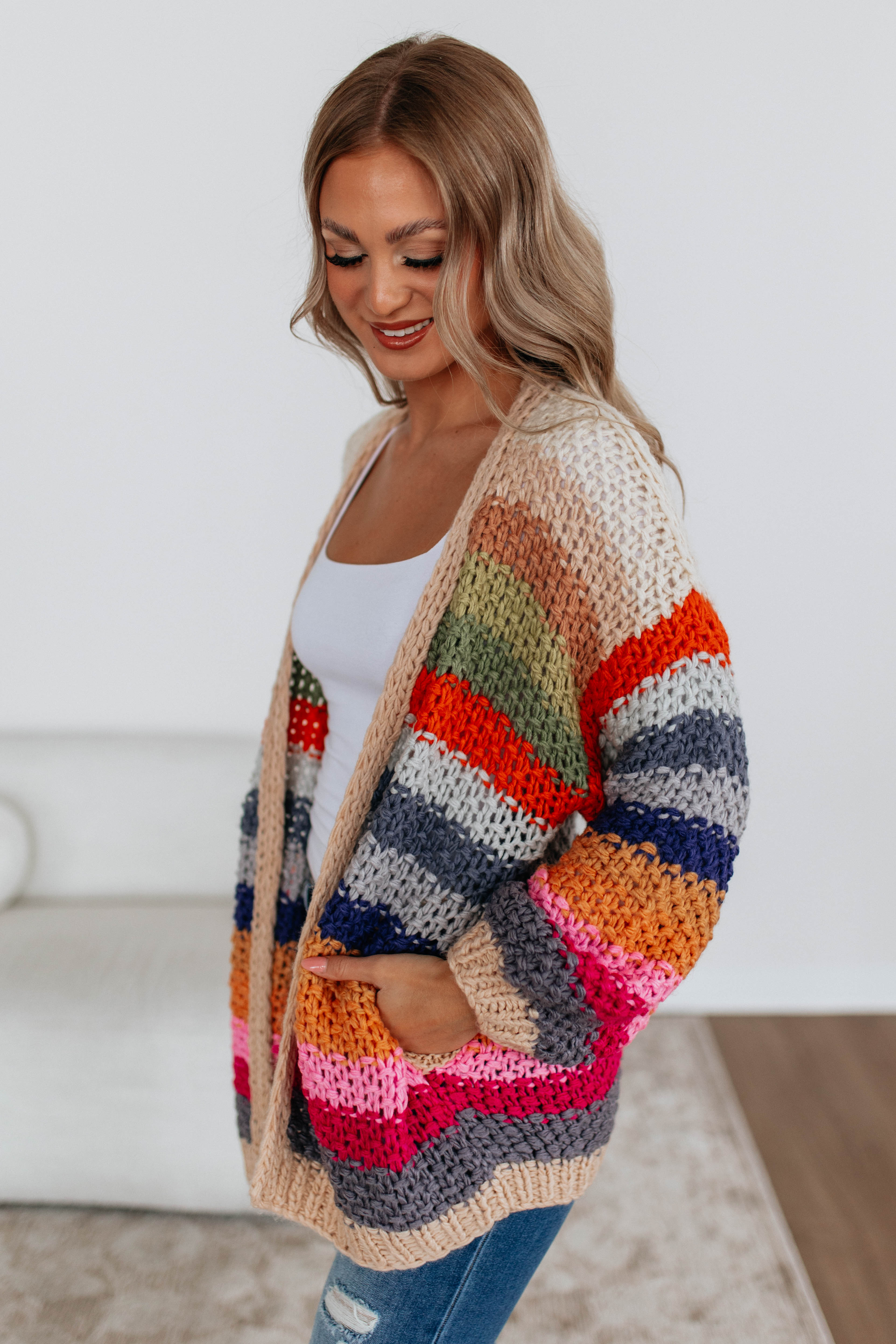 Hollie Striped Cardigan