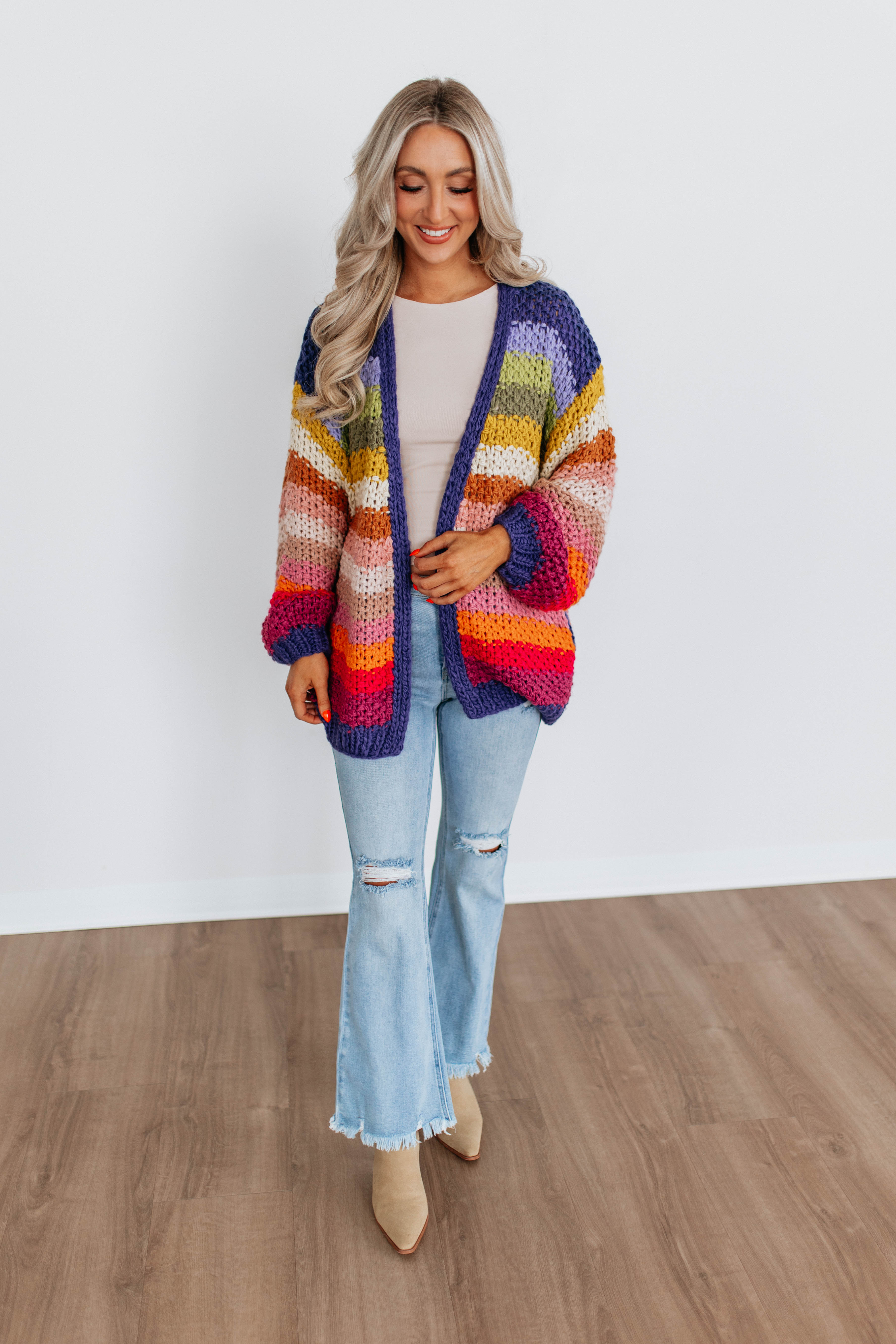 Hollie Striped Cardigan