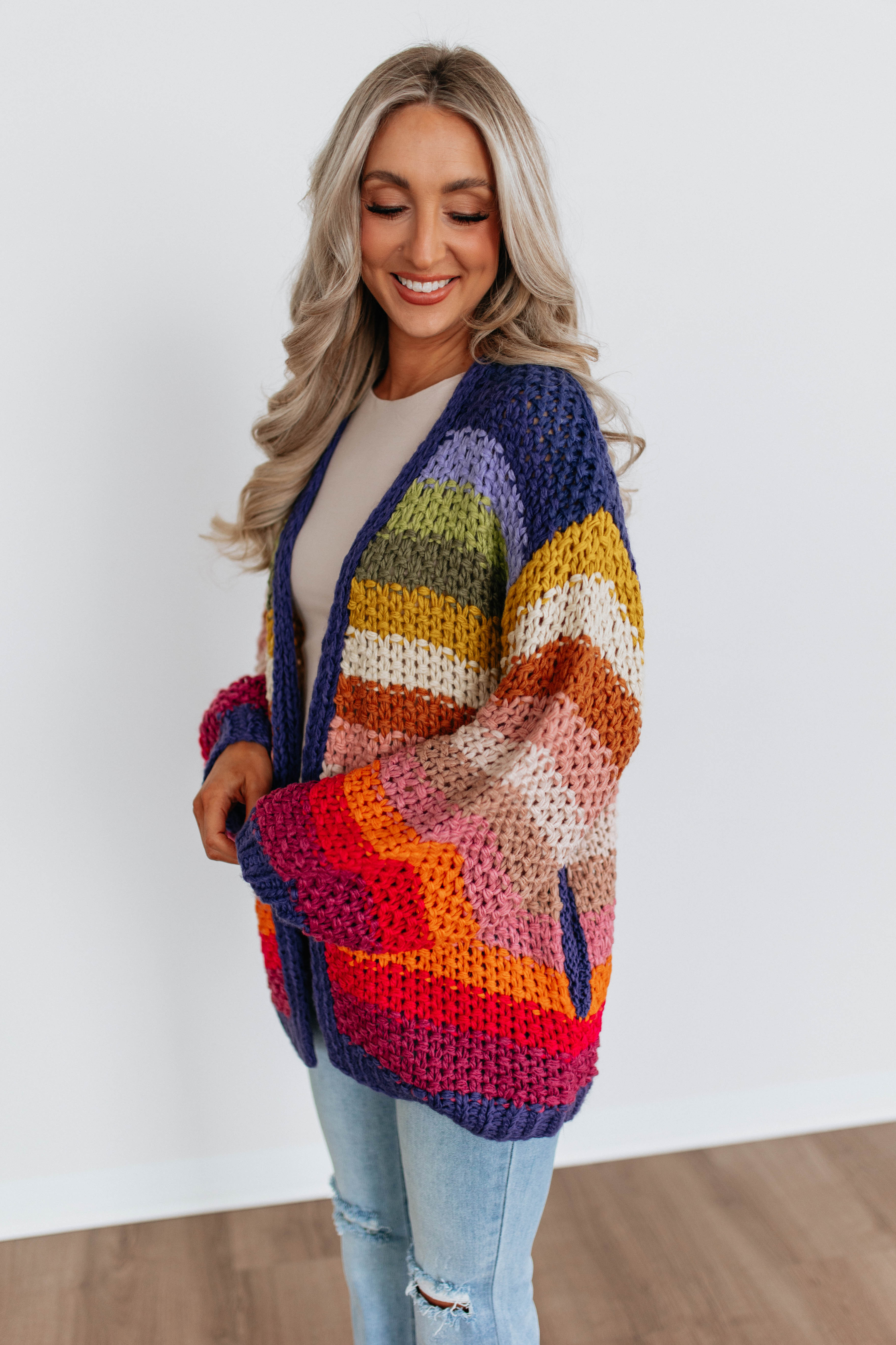 Hollie Striped Cardigan