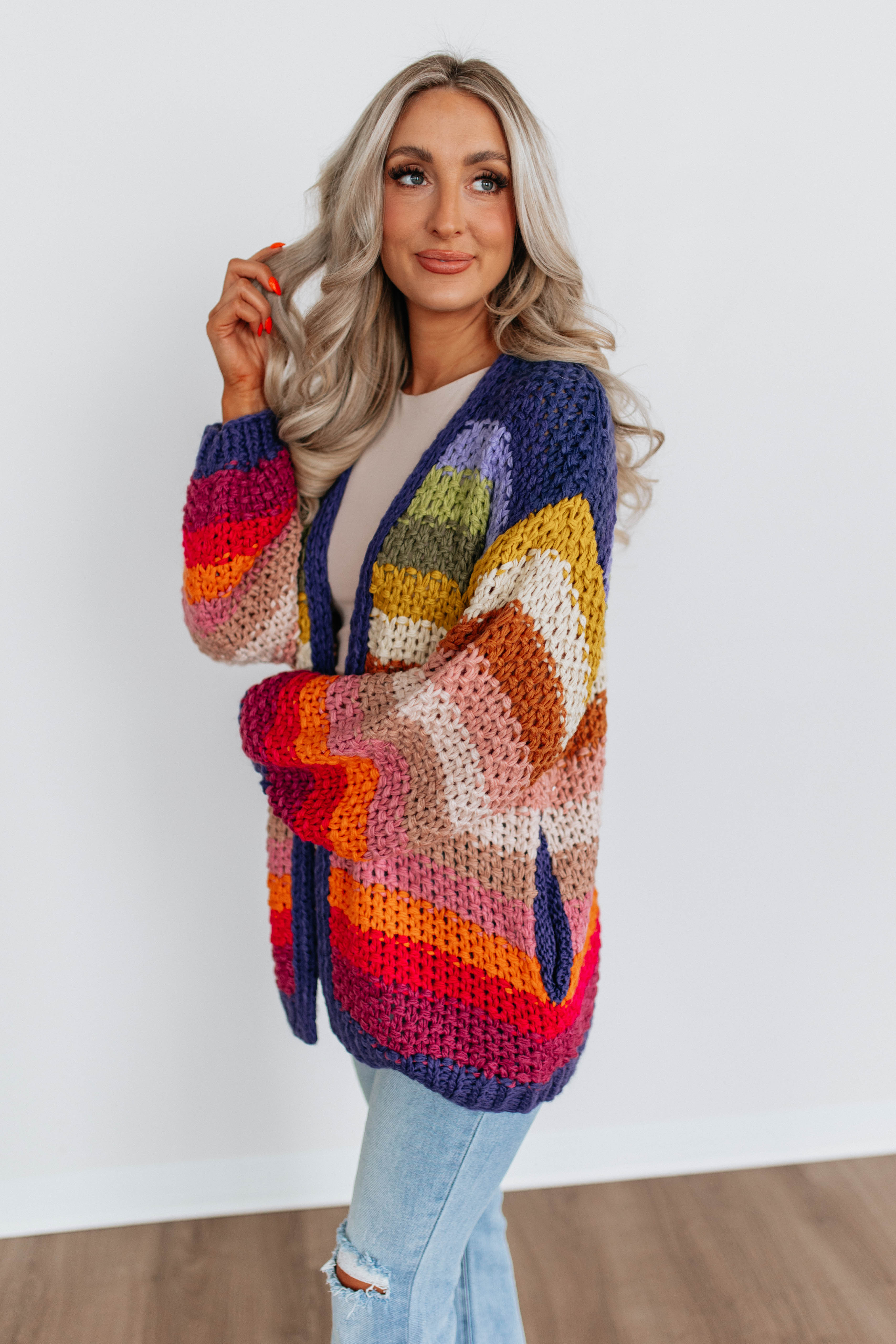 Hollie Striped Cardigan